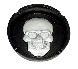 Silver Skull Ashtray